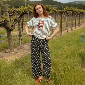 Albion Fit - Disney Audrey Wide Leg Pant - Mickey Dot - XL